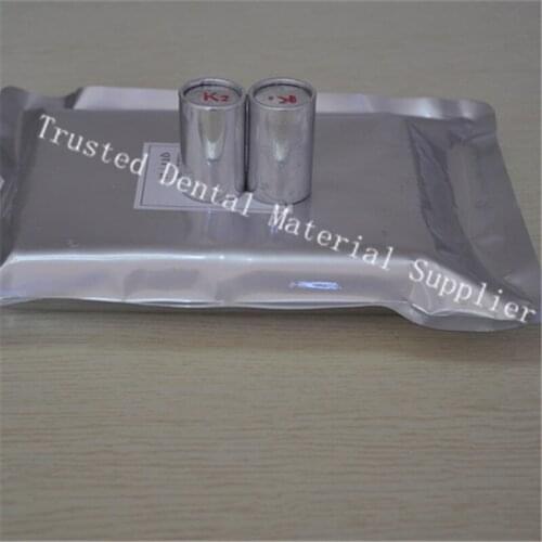 100 Pieces OD25.5MM K1 K2 Dental Lab Materials Cartridge Tube Valplast Flexible Resin for Flexible Denture Prosthesis Teeth Mold