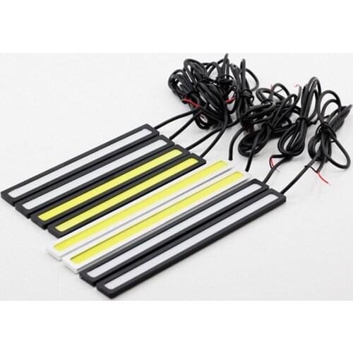 2Pcs 17cm Super Bright Waterproof 12V COB Car LED 28 Light DRL Fog Driving Lamp Car Styling Decorative Light Accessories