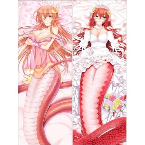 2018-July Anime pillowcase Monster Musume no Iru Nichijou Miia otaku Dakimakura body pillow cover case hugging body pillowcase