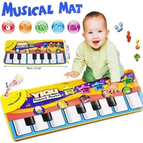2020 Hot Baby toys kids rug Boy Girls Kids Baby Musical Piano Play Mat Development Educational Soft Toys baby mat