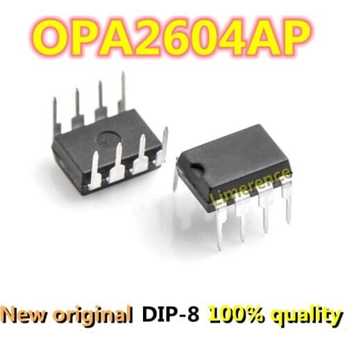 5PCS OPA2604AP DIP8 OPA2604A DIP OPA2604 DIP-8 2604AP Dual FET-Input, Low Distortion OPERATIONAL AMPLIFIER