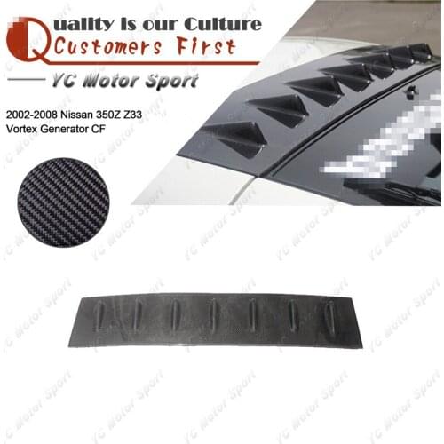 Car Accessories Carbon Fiber CS Style Rear Vortex Generator Fit For 2002-2008 350Z Z33 Roof Spoiler Wing