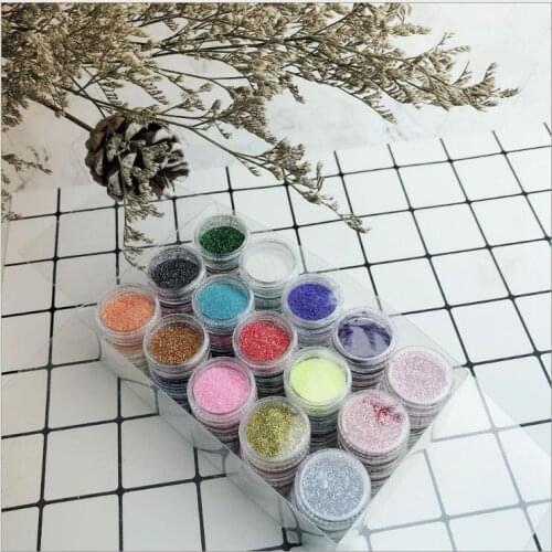45 Colors Set Glitter Powder Shinning Kit for Diy Nail Art Temporary Tattoo Kids Face Body Painting Decorate Christmas Tool 5G