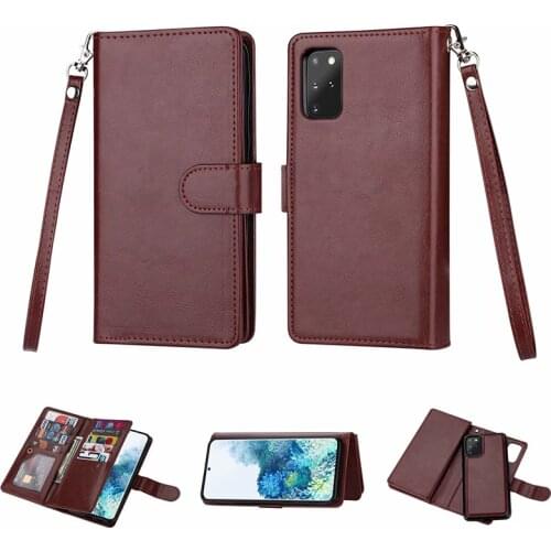 Retro 9 Cards Wallet Purse Case For Samsung Galaxy S20 Ultra Note 10 + 8 9 S10 S9 S8 Plus S10E Flip PU Leather Phone Case Fundas