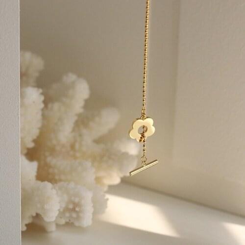 Titanium OT Chain Floral Choker Necklace Women 361l Stainless Steel Jewelry Designer T Show Runway Boho Trendy Gown Japan