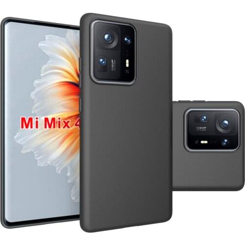 Fit Mi Mix 4 Case,Black Matte Non-Slip Skid-proof Soft TPU Silicone Protective Case Cover For Xiaomi Mi Mix 4