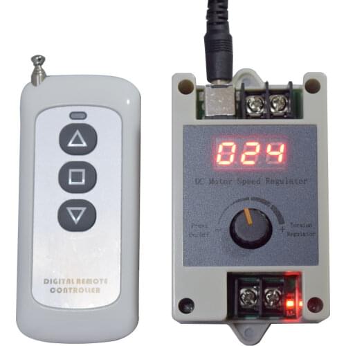 DC 12V-DC35V Motor Speed Regulation Remote Control Stepless Speed Regulator
