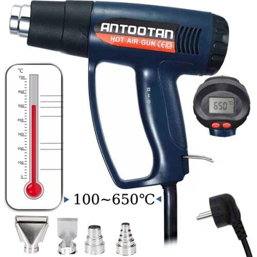 Hot Air Gun 2000W 220V EU Industrial Electric Thermoregulator Heat Guns LCD Display Soldering Tools