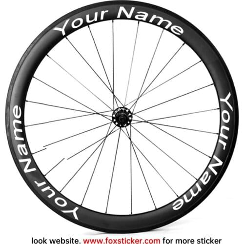 Customized bicycle wheel stickers cycle bike rim decals for road bike mountain bike mtb wheels BMX track road disc brale wheels