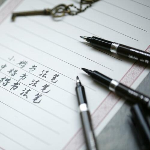 3 pcs/lot Chinese Calligraphy Brush Pen for Signature Drawing Art Supplies Stationery School Supply Papelaria Caligrafia