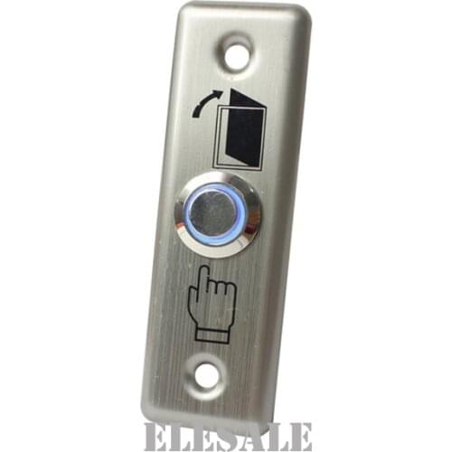 Stainless Steel Exit Button Push To Exit Switch Door Opener With Backlight Led For Magnetic Lock Access Control Home Security
