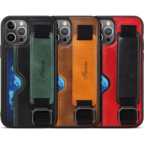 Card Slot Leather Phone Bag Case for Iphone 12 Pro Max Iphone12 Ip 12 Stand Function Back Cover Coque