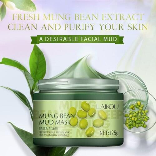 Mung Bean Clay Skin Mask Volcanic Mud facial Whitening Moisturizing Face Pore Clear Skin Smoothing Cream korean skin care