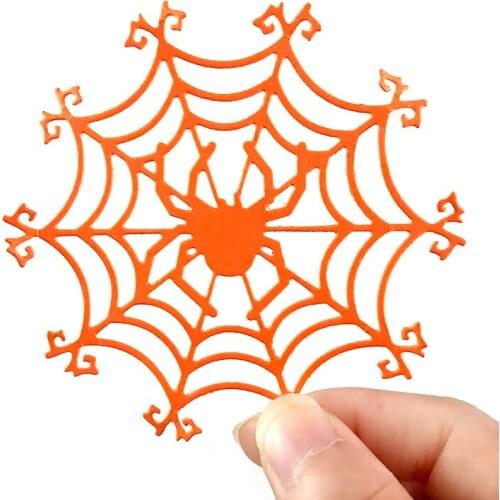 Metal Cutting Dies Cut Mold Halloween Spider Web Decoration Scrapbook Paper Craft Knife Mould Blade Punch Stencils