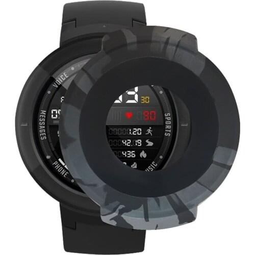 Xiaomi Huami Watch 3 AMAZFIT Verge Camouflage Pattern Soft Silicone Case Cover Soft TPU Full Case Cover Shell Frame Protective