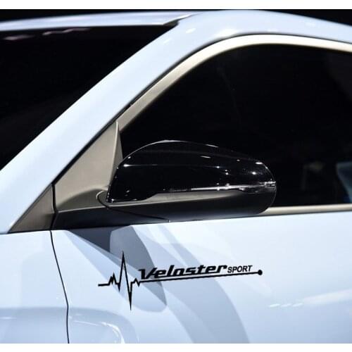 2 Pcs For Hyundai Veloster Window Vinyl Decals Car Styling Self Adhesive Emblem Car Stickers