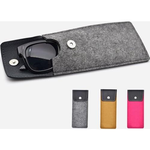 New Felt Glasses Case Colorful Candy Sunglasses case Eyeglasses Box Soft Bag accessoires Reading Glasses Bag