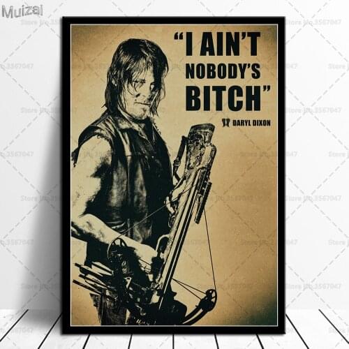 The Walking Dead Poster Rick Grimes Negan Quote Canvas Wall Art Painting Posters and Prints Picture for Living Room Home Decor