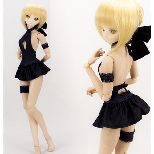 Accept custom FATE FGO saber Cosplay Sexy Backless Swimsuit Suit 1/3 1/4 BJD COS DD MSD Doll Clothes