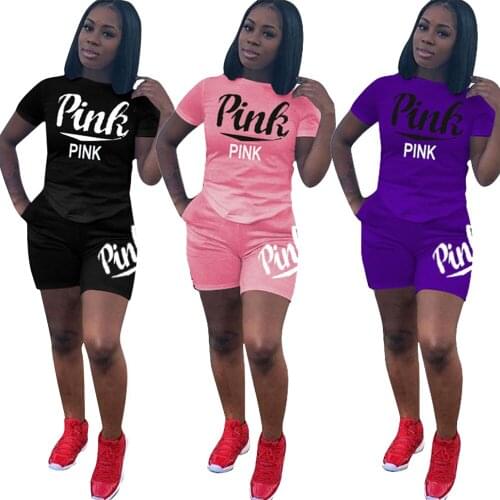 Plus Size Two Piece Set 3xl Casual Round Collar Short Sleeves Fashion New Letter Pattern Print Shorts Suit Women Clothing Custom