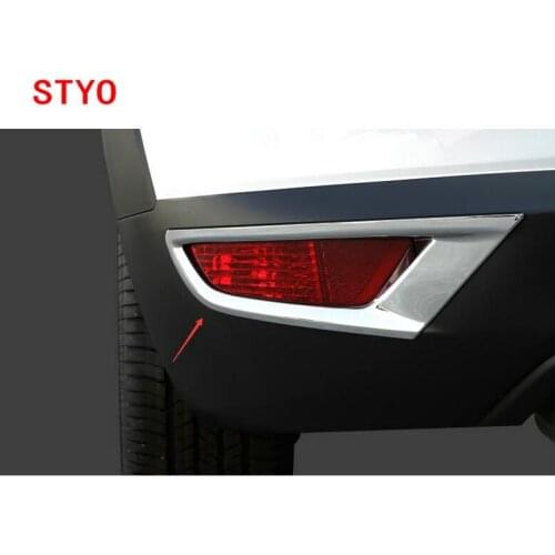 STYO Car ABS Rear Fog Light Cover Trim 2pcs For Mazda1 CX3 CX-3 2017 2018