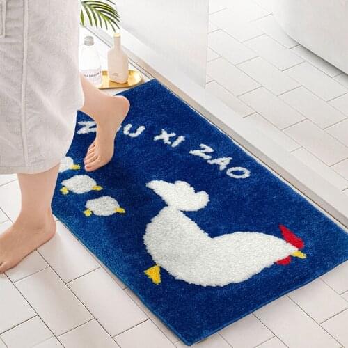Super Absorbent Quick-drying Bathroom Rug Home Decoration Door Mat Foot Mat Non-Slip Floor Mat Bath Mat Carpet Doormat