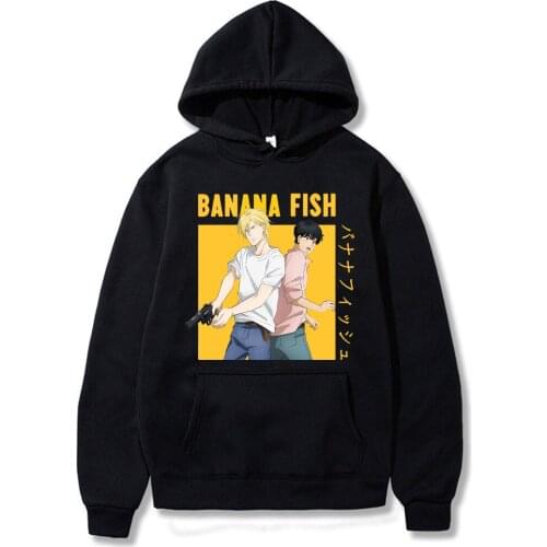 Banana Fish Anime Hoodie Men Woman Autumn Winter Casual Hoodies Sweatshirt Pullover Streetwear Harajuku Clothes Hoodie Men