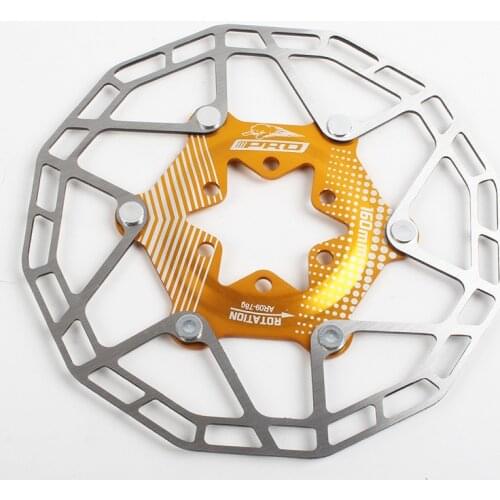 IIIPRO Ultralight Stainless Steel Mountain Bike 80g Brake Rotor Bicycle Floating Disc 6 Bolts 160mm