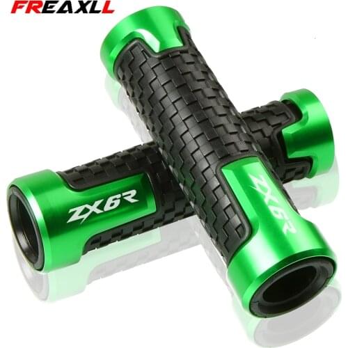7/8 "22mm Universal Motorcycle Handle Handlebar Hand Bar Grip For KAWASAKI ZX-6R ZX6R 1995-2012 2005 2006 2007 2008 2009-2011