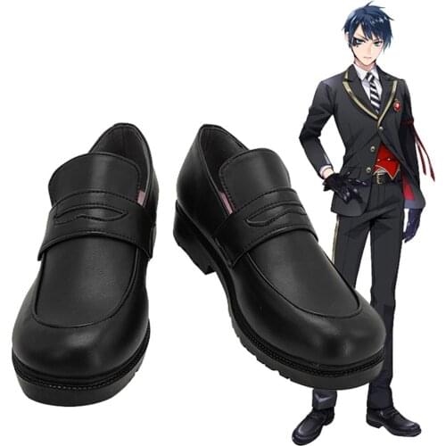 Twisted Wonderland Riddle/Trey/Deuce/Cater/Ace Cosplay Shoes PU Leather Boots Halloween Carnival Party Cosplay Prop