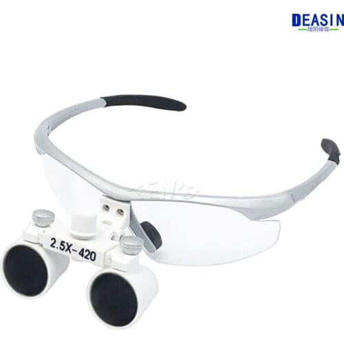 High Quality 2016 New 2.5X420mm Dental Surgical Medical Binocular Loupes popular fashion design with Headband