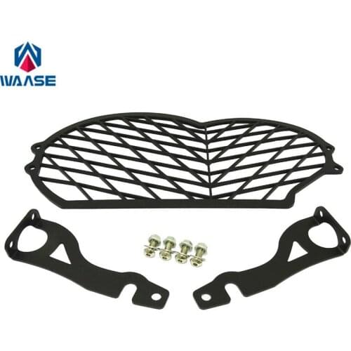 Waase For BMW R1200GS 2004-2012 / R1200 GS ADV Adventure 2005-2013 Headlight Head Lamp Light Grille Guard Cover Protector