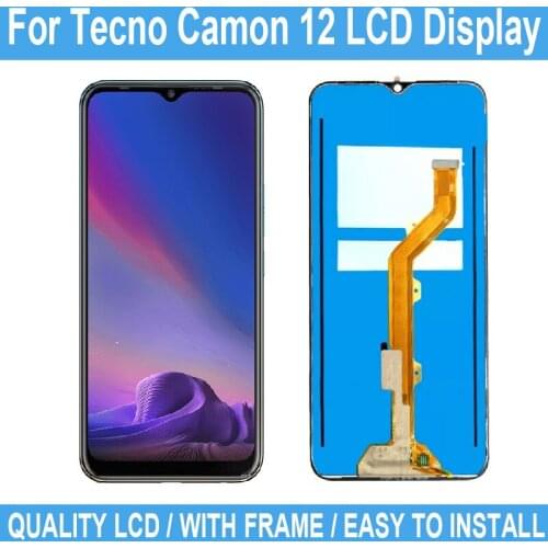 6.52 inch For Tecno Camon 12 LCD Screen Touch Display For Tecno Camon 12 Digitizer Screen Assembly Replacement Repair Parts