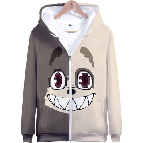 Winter Mens Jackets and Coats Anime Gleipnir Shuichi Kagaya 3D Hoodie Fleece Zipper Hooded Sweatshirt Outwear Cosplay Costume
