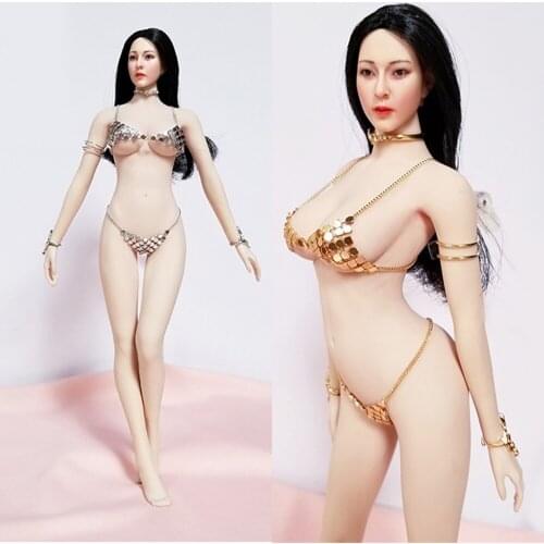 1/6 Soldier female metal sexy suit bikini underwear panties accessories clothing with PH arashi female big breast body