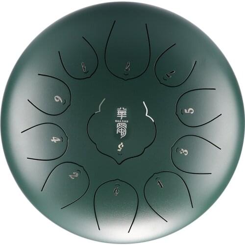 10 Inch 11 Tone Steel Tongue Drum F Key Hand Pan Drum Pad Tank Stick Carrying Bag Percussion Instruments Accessories Tongue Drum