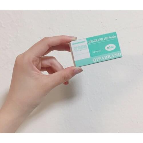 1000Pcs/Box QIPA 24/6 High-Strenth Steel Metal Staples Binding Office School Supplies Stationery Tools for All Normal Stapler