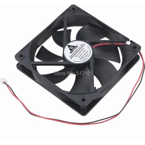 2Pcs Gdstime High Speed 120x120x25mm Ball Bearing 24V 2Pin PC Case 120mm DC Cooling Fan 12025