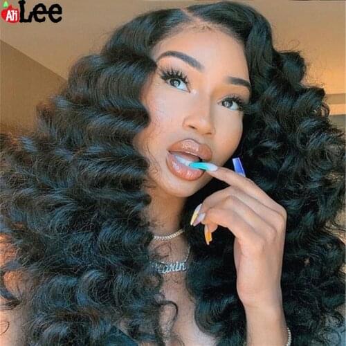 30 Inch Loose Deep Wave Wig 250 Density Lace Wig Deep Wave Frontal Wig Lace Front Human Hair Wigs For Women Closure Wig Remy