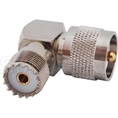 Superbat 5 pcs UHF Adapter UHF Male Plug to UHF Female Jack Straight RF Coaxial Connector