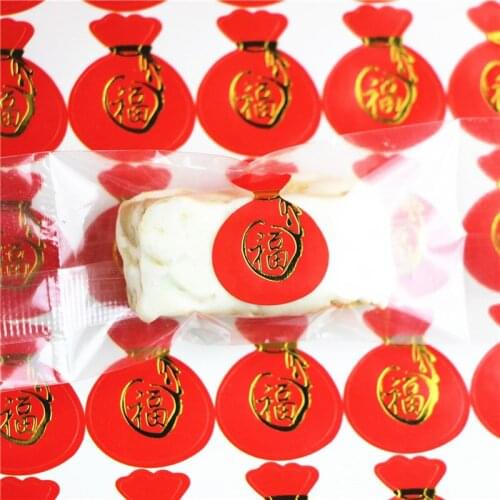 500pcs Money Bag Design Gift Seal Label Sticker For Bakery Cookie Bag Candy Chocolate Box Craft Packaging Decoration