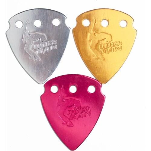 Aluminum Guitar Pick Unique Shape for Comfortable Playing with Random Color