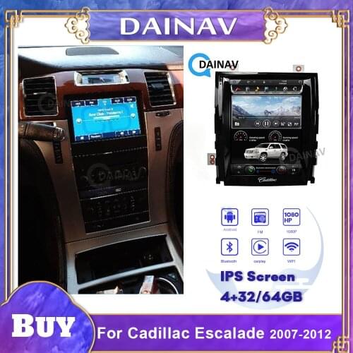 Vertical Screen Android Car Autoradio Player For Escalade platinum 2012 Car Radio 2 Din Multimedia DVD Player GPS Navigation