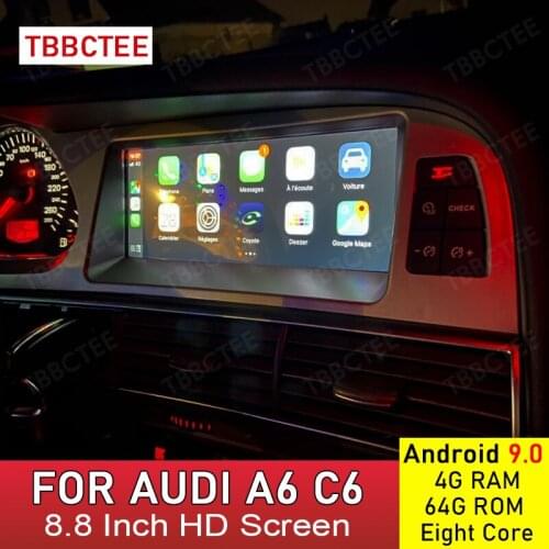 Android 10 Wireless CarPlay 8+64GB For Audi A6 C6 4f Q7 4L 2005~2015 MMI 2G Basic Car Multimedia Player GPS Navi Stereo WiFi