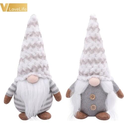 Faceless Gnome Plush Doll Rudolph Christmas Cute Gift 30*14cm Rudolph Present Cartoon Doll Christmas Decorative Accessories Gift