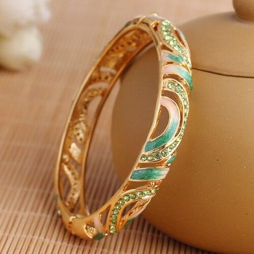 Free shipping bracelet national green crystal contracted wind restoring ancient ways accessories manufacturers direct hot style