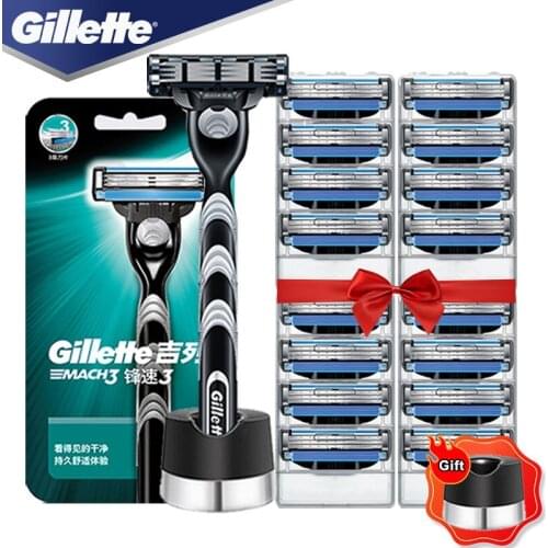 Shaver For Men Gillette Mach 3 Straight Razor Case Shaving Machine Cassettes With Stand Safety Shave Blades For Beard Shavette