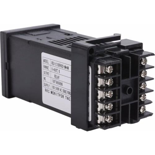 Dual Display PID Digital Temperature Controller REX-C100 + K Thermocouple SSR Outputwith 1m Wire