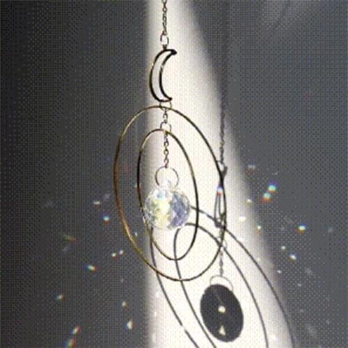 Crystal Windchimes Sun Catchers Pendant Sun Light Catcher Garden Window Wedding Curtain Chandelier Home Decor Wind Chime