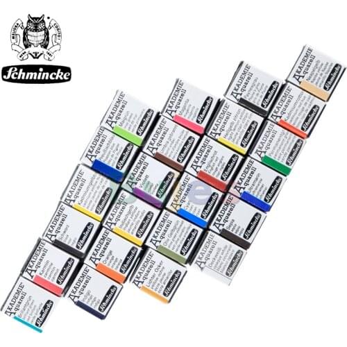 Schmincke Horadam Aquarell Half-Pan Paint Metal Compact Set , Suit for Student and Beginner,Art Supplies, DE(Origin)